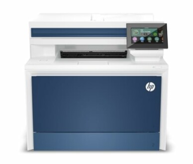 HP color laserjet printer with touchscreen display