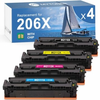 4 Pack HP 206X Toner Cartridges